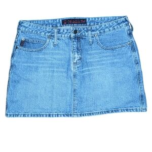 Y2K Vintage Mudd YO! Denim Mini Skirt size 13